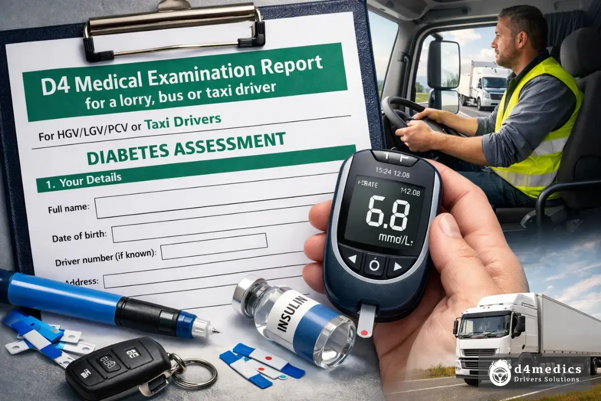 D4 Medical Form for Diabetic Drivers: Pass With Confidence