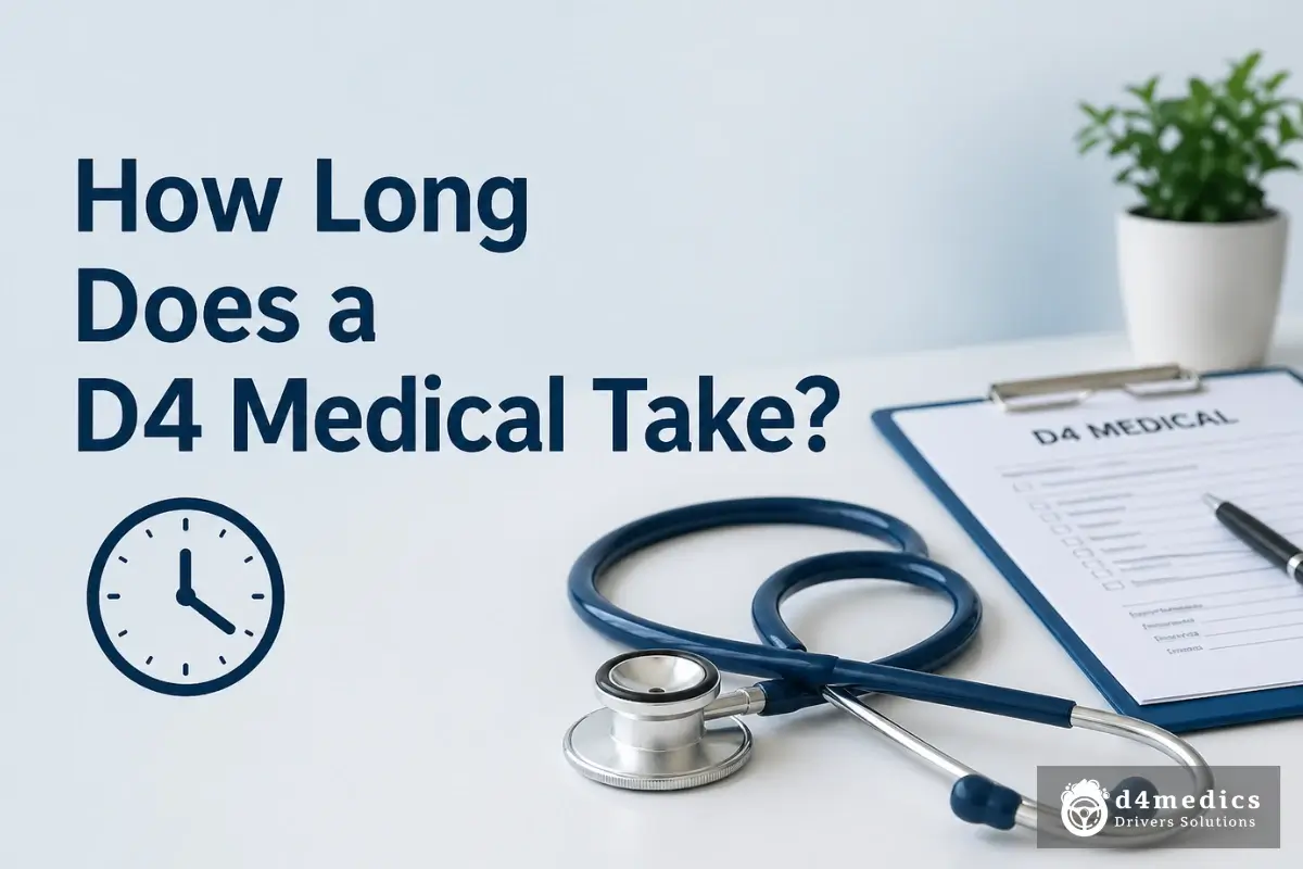 How Long Does a D4 Medical Take? Full Timeline From Booking to Licence Arrival